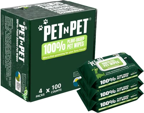 Vista 10 de PET N PET Toallitas para perros, 100 unidades, sin perfume, hipoalergénicas