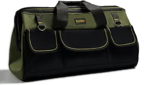 Vista 10 de FASTECH Bolsa de herramientas de boca ancha de 15 pulgadas con base moldeada a prueba de agua, bolsa de herramientas de boca ancha, bolsa