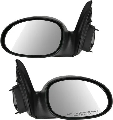 Vista 189 de TRQ Conjunto de 2 piezas de espejo lateral para conductor y pasajero, ajuste eléctrico, sin calefacción, sin memoria, color negro, compatible