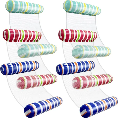 Vista 11 de Adult Pool Floats, Inflatable Water Hammock, Beach Vacation Essentials for Pool, Lake, or Summer Parties