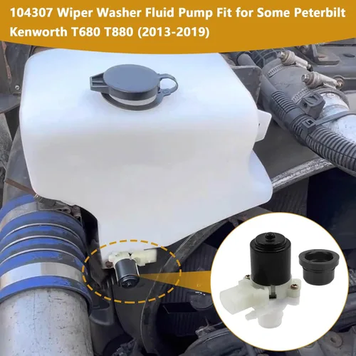 Vista 6 de Earthtec Bomba de líquido para limpiaparabrisas de camión para Peterbilt 104307 HLK7046 385 386 387 388 389 579 385 386 387 388 389 Kenworth T680