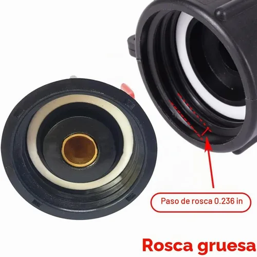 Vista 2 de IBC - Adaptador de bolsa de tanque, adaptador de drenaje de tanque IBC S60x6, rosca gruesa a conector de manguera de bolsa de agua