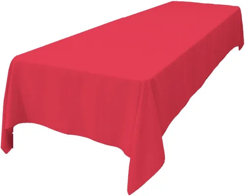 Vista 15 de LA Linen Mantel rectangular lavable de popelín de poliéster, resistente a las manchas y a las arrugas, cubierta de mesa 60x84, mantel de tela
