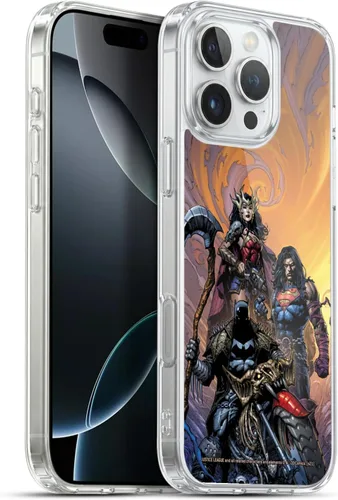 Vista 74 de Head Case Designs Funda de gel con licencia oficial de la Liga de la Justicia DC Comics #10 Darkseid War Comic Book Cover