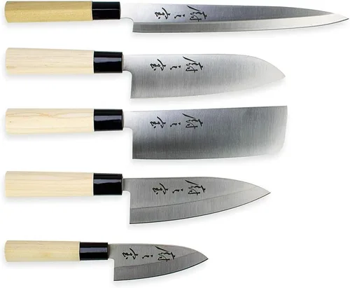 Vista 9 de Mercer Culinary Mercer Collection Essentials - Juego de cuchillos asiáticos de 2 piezas, acero inoxidable