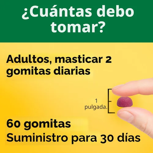 Vista 5 de Nature Made - Gomitas de citrato de magnesio de alta absorción, 200 mg por porción, suplemento de magnesio para el apoyo de músculos, nervios