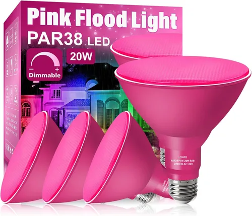 Vista 28 de PAR38 Bombillas LED de inundación para exteriores, paquete de 2 unidades, regulables 20 W (equivalente a 200 W) bombillas de inundación de base E26