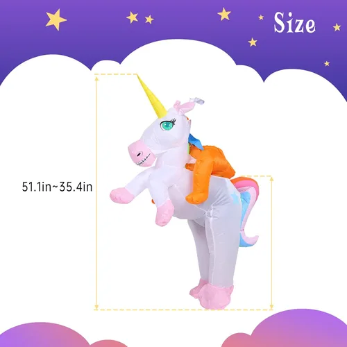 Vista 3 de Disfraces inflables para niños, disfraz inflable de lujo para niños y niñas, divertido disfraz de Halloween para fiestas, cosplay y disfraces
