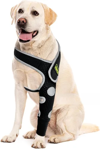 Vista 20 de Codera para perro y pierna delantera para perro para dejar de lamer, protector de codo de perro y coderas de higroma para perros, mangas