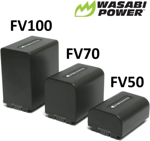 Vista 3 de Wasabi Power Batería (paquete de 2) y cargador para Sony NP-FV30, NP-FV40, NP-FV50 y Sony DCR-SR15, SR21, SR68, SR88, SX15, SX21, SX44, SX45, SX63