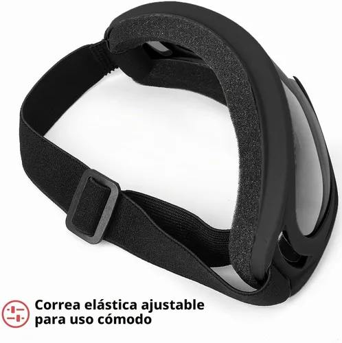 Vista 4 de YSCare Gafas Protectoras, Gafas de Seguridad, Lentes Compatibles con Pistolas Nerf para Batalla de Juego Paquete de 2 gafas - Blanco y negro