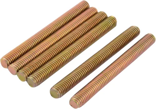 Vista 4 de uxcell Barra roscada macho de 0.049 in de paso M8 x 3.937 in, tono bronce, 6