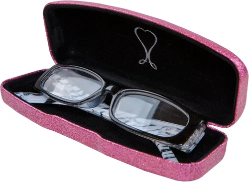 Vista 5 de La original e impresionante caja de gafas de concha dura, para mujer, de Spunky Soul Recubierto por un suave brillo Paño de limpieza