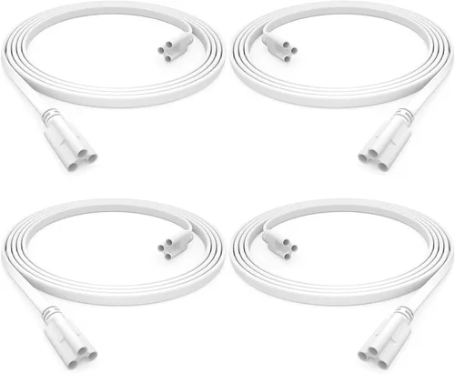 Vista 11 de Paquete de 4 cables de conexión hembra a hembra de 2 pies para luz LED T5 T8 de tienda