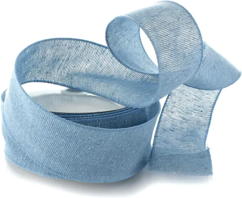 Vista 4 de Ribbon Traditions 815 - Cinta de arpillera con cable de 2.5 pulgadas, color crema, 10 yardas
