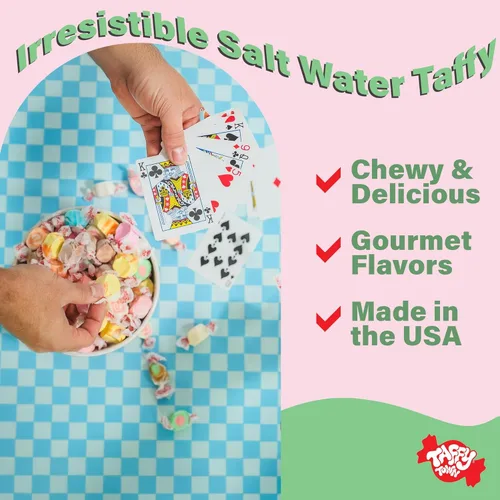 Vista 4 de Berry and Cream Surtido de sabores de agua salada de Taffy Town 2 libras