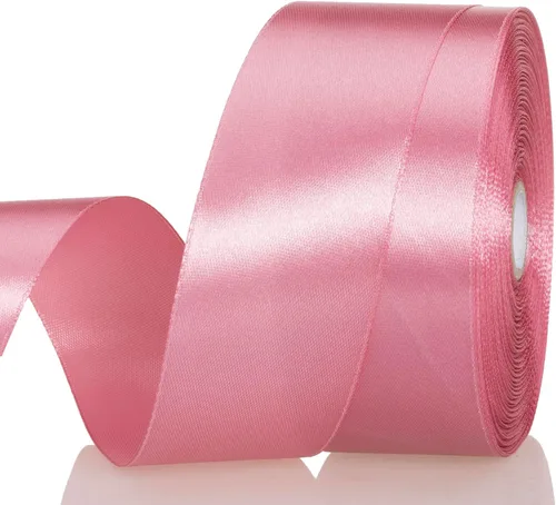 Vista 82 de YASEO - Cinta de satén sólido verde manzana de 1 pulgada para envolver regalos, 50 yardas Soft, Satiny, Colorfast, Polyester Fabric, Ease of Use
