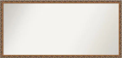 Vista 252 de Amanti Art Espejo de baño de bronce para sobre fregadero, 29 x 19 pulgadas, espejo rectangular de bronce antiguo, marco de madera tradicional