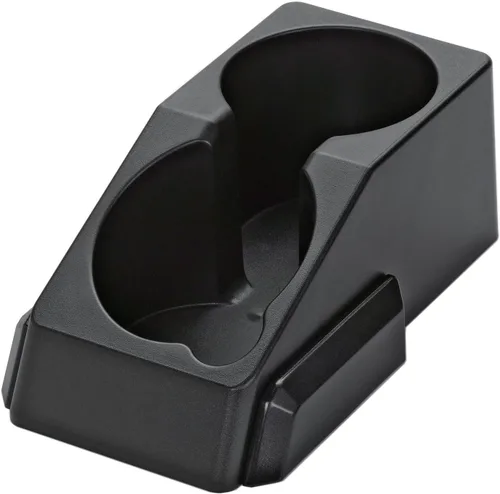 Vista 3 de Service Ideas APD2BL - Estante modular para 2 Airpots con bandeja de condimentos, plástico, negro.. APD2BL in Black Plastic