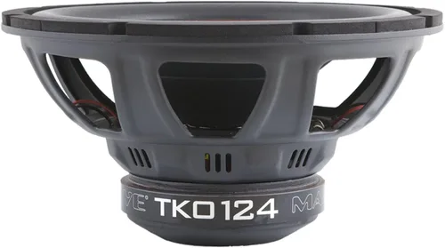 Vista 4 de Massive Audio Subwoofer dual TKO124 de audio para coche de 4 ohmios RMS de 300 vatios de 12