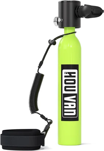 Vista 11 de Mini tanque de buceo con máscara de esnórquel 0.5L, tanque de buceo inflable con máscara de cara completa, botella de reserva Pony, tanque de aire