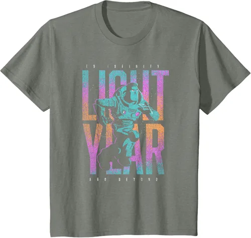 Vista 53 de Disney Pixar Lightyear Buzz Lightyear To Infinity And Beyond Camiseta, Negro