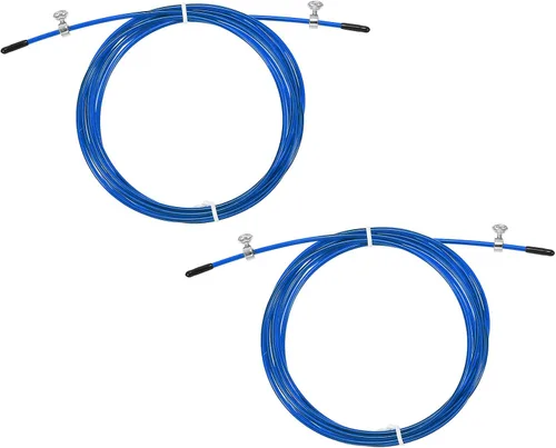 Vista 14 de PATIKIL Cable de repuesto de cuerda de salto de velocidad, alambre de acero de cuerda de salto profesional Reemplazar para cuerdas de salto de alta