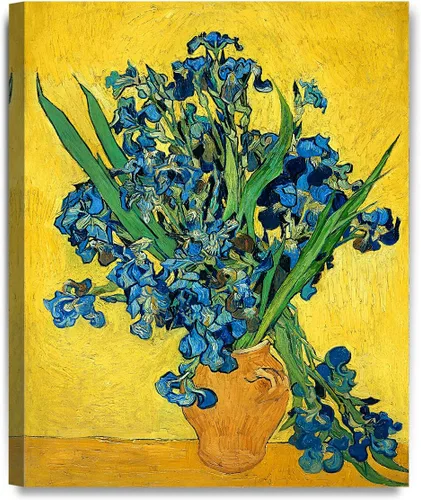 Vista 45 de Serie de pinturas de Vincent Van Gogh (favoritos). Reproducción de arte clásico de Van Gogh, impreso en lienzo, Algodón, Almond Blossom, 16x20