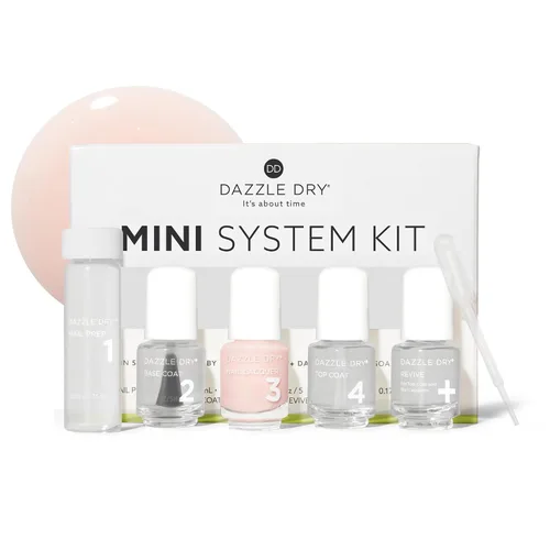 Vista 14 de Dazzle Dry Mini Kit Sistema de 4 Pasos - Carnival Coral, un coral brillante y contundente de cobertura completa. Crema de cobertura completa.
