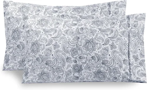 Vista 26 de Elegant Comfort Juego Ultra Suave de 2 Fundas de Almohada con Estampado Floral - 1500 Microfibra de Calidad Premium de Hotel, Suaves y Lisas