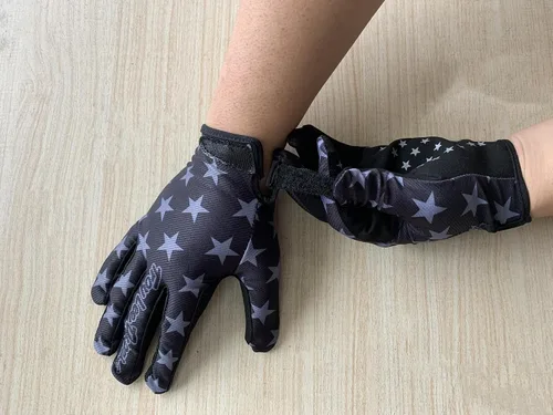 Vista 4 de Cool American Flag Style Cycling Gloves Motorcycle Bicycle Full Finger Off-Road Racing Gloves Outdoor Sports for Men Women & Mountaineering