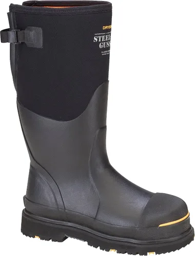 Vista 6 de Dryshod Botas de seguridad para hombre con puntera de acero y refuerzo antideslizante Impermeables Goma Negro