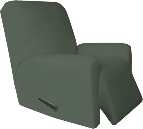Vista 20 de Easy-Going - Funda elástica de microfibra para sofá reclinable seccional, suave vellón ajustable a tu sofá de 2 cuerpos, lavable, protector