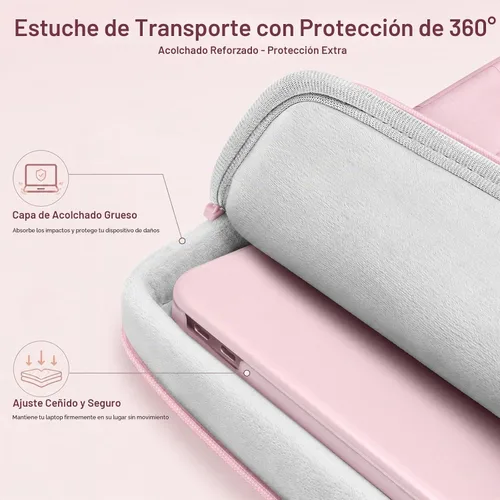 Vista 3 de MOSISO Funda compatible con MacBook Neo de 13 pulgadas versión 2026 A3404 Rubor