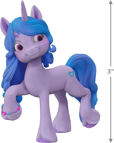 Vista 5 de Hallmark Keepsake Adorno de Navidad 2023, Hasbro My Little Pony: A New Generation Izzy Moonbow, regalos para niños