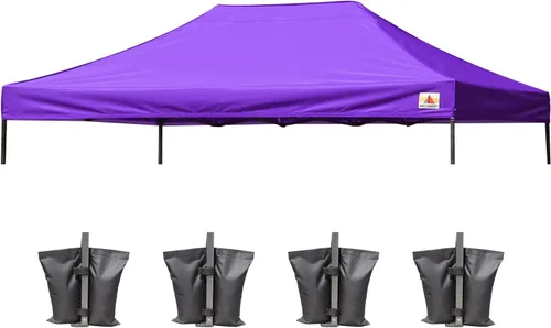 Vista 40 de ABCCANOPY Toldo de repuesto para tienda de campaña desplegable (8 x 8 pies, blanco)