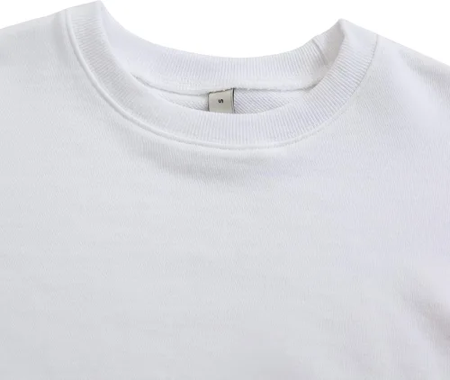 Vista 2 de Amazhiyu Sudadera corta con capucha para mujer, manga larga, cuello redondo, ajuste extragrande