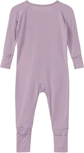 Vista 40 de Pijama de viscosa de bambú sin pies para niños y niñas, pijamas con cremallera para dormir y jugar, mameluco - 0-24 meses