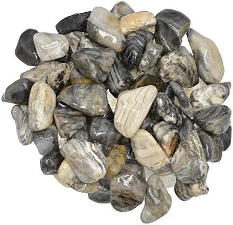 Vista 7 de Hypnotic Gems Materiales: 1 libra nuevas piedras pulidas de jaspe de África - Pequeñas - 0.75" a 1" - Rocas pulidas y piedras preciosas para arte