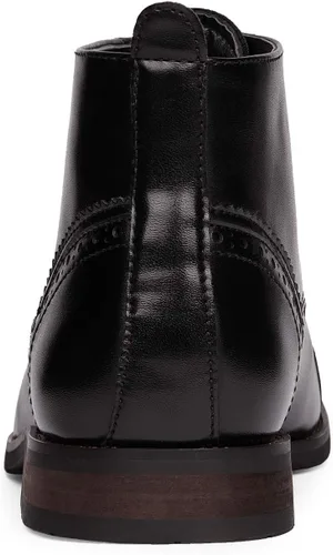 Vista 4 de Bruno Marc Botines de vestir para hombre, botas Oxford con punta de casquillo