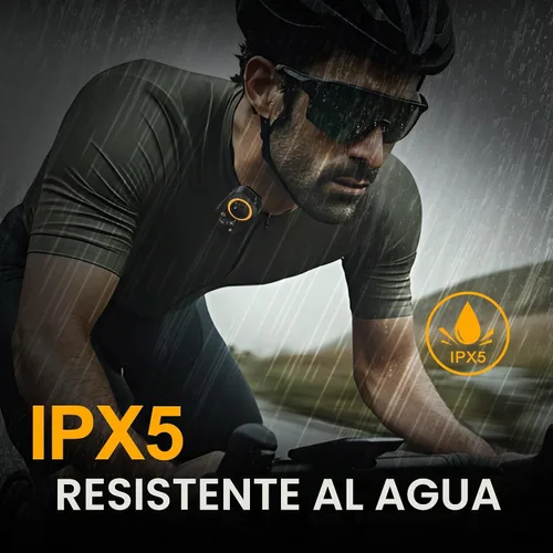 Vista 7 de Altavoz Bluetooth portátil, Bluetooth 5.4 Clip en altavoz inalámbrico con micrófono, función TWS, 12 horas de reproducción, IPX5 impermeable, mini