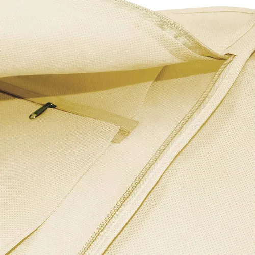 Vista 5 de Hangerworld Protector de cubierta de almacenamiento de vestidos de fiesta de boda transpirable marfil Crudo