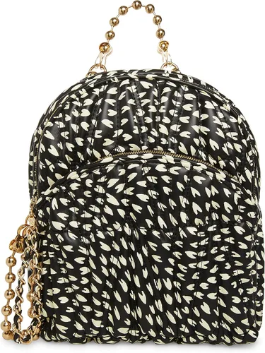 Vista 2 de Betsey Johnson Queen of Hearts - Mochila midi para mujer, color negro, talla única, Negro -, Betsey Johnson Queen of Hearts - Mochila midi