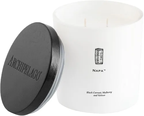 Vista 16 de Archipelago Botanicals Aspen Luxe - Vela Aspen Bark, aroma a ámbar y almizcle, elegante vela en tarro de vidrio blanco, cera de coco, mechas dobles