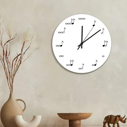 Vista 62 de Reloj de pared de guitarra acústica con aspecto de madera natural, reloj de madera rústico y elegante, 10 silenciosos, sin tictac, de cuarzo