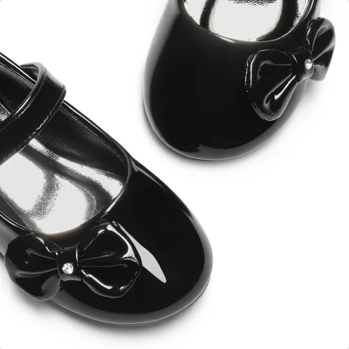 Vista 6 de DREAM PAIRS Zapatos de vestir Mary Jane para niñas pequeñas, uniformes escolares para niñas, zapatos de bailarina con lazo