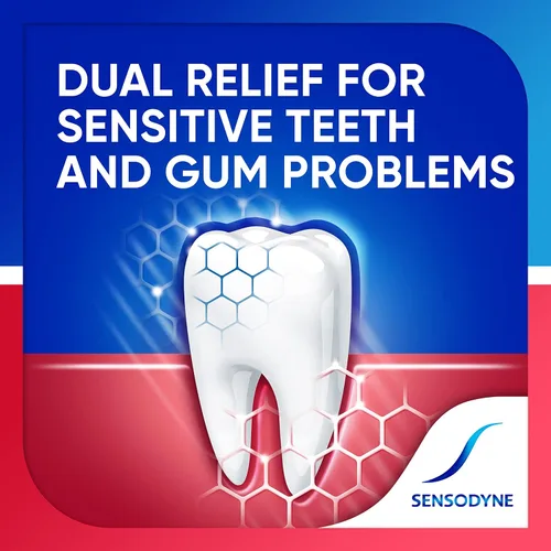 Vista 6 de Sensodyne Sensitivity & Gum Whitening Toothpaste, Pasta de Dientes para Dientes Sensibles y Problemas de Encías, 3.4 Onzas (Paquete de 3)