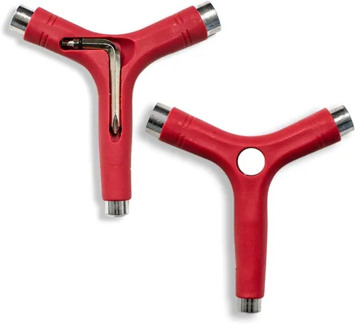 Vista 8 de Yocaher Monopatín Longboard Multifuncional Y-Tool Herramienta de Patín Tamaño de Bolsillo Todo en uno (1 pc)