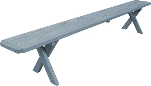 Vista 86 de Furniture Barn USA Pine - Banco cruzado de 2 pies, color negro
