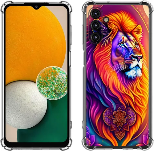 Vista 13 de Samsung Galaxy A14 5G - Funda para teléfono celular, diseño de flores de mariposa azul, a prueba de golpes, TPU con bordes elevados, compatible